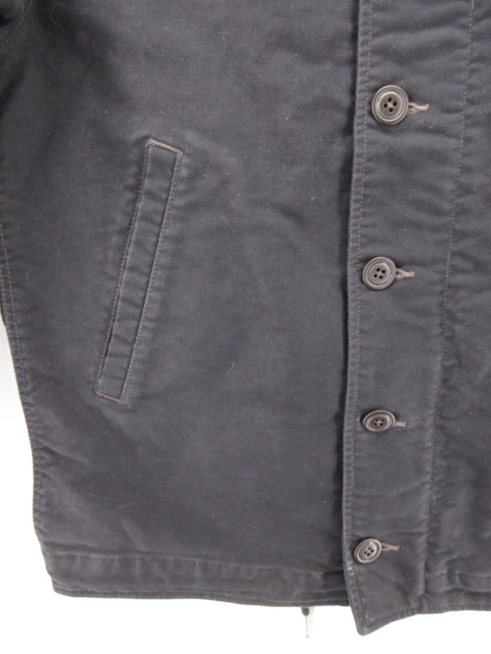 RRL Double RL Jacket Medium Navy Bower Corduroy Collar N1 Deck Military - Picture 7 of 16